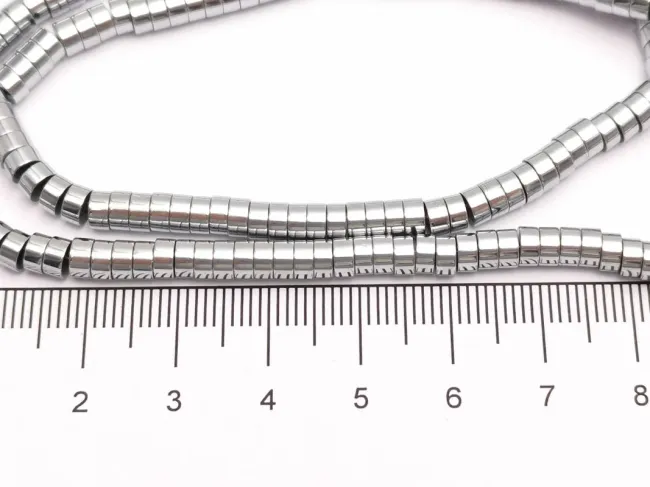 Sirag hematit rondele 4x2mm argintiu