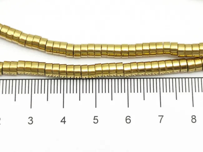 Sirag hematit rondele 4x2mm auriu