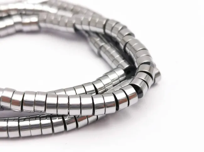 Sirag hematit rondele 4x2mm argintiu