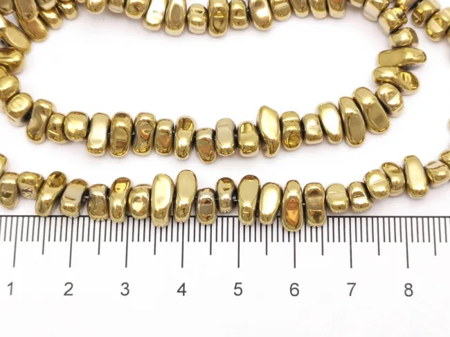 Sirag Hematit nugget 5~10x4.5~5.5x4mm auriu