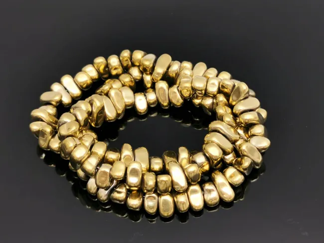 Sirag Hematit nugget 5~10x4.5~5.5x4mm auriu