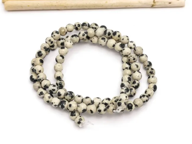 Sirag Jasp dalmatian sfere 4mm