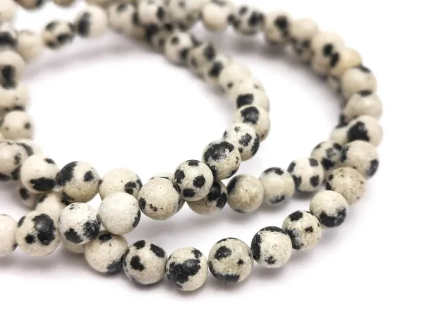 Sirag Jasp dalmatian sfere 4mm