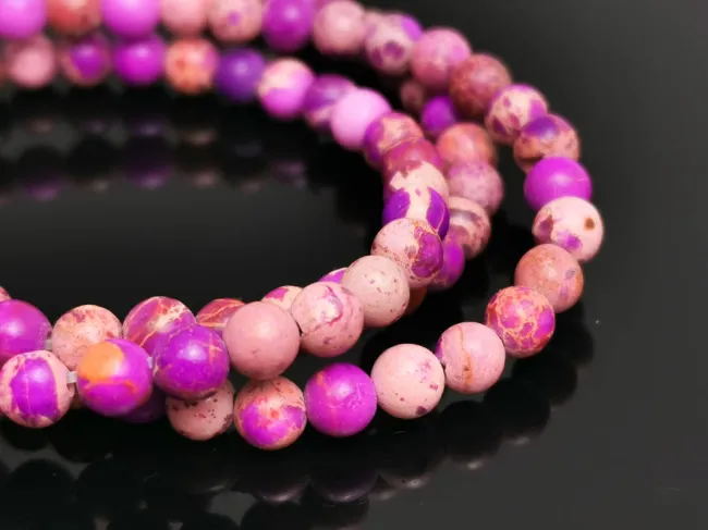 Sirag Jasp imperial sfere 4mm magenta