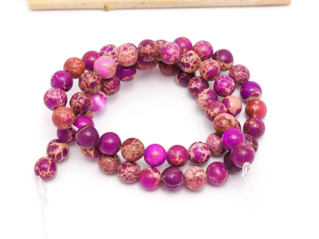 Sirag Jasp imperial sfere 6mm magenta