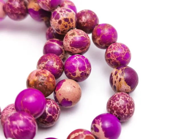 Sirag Jasp imperial sfere 6mm magenta
