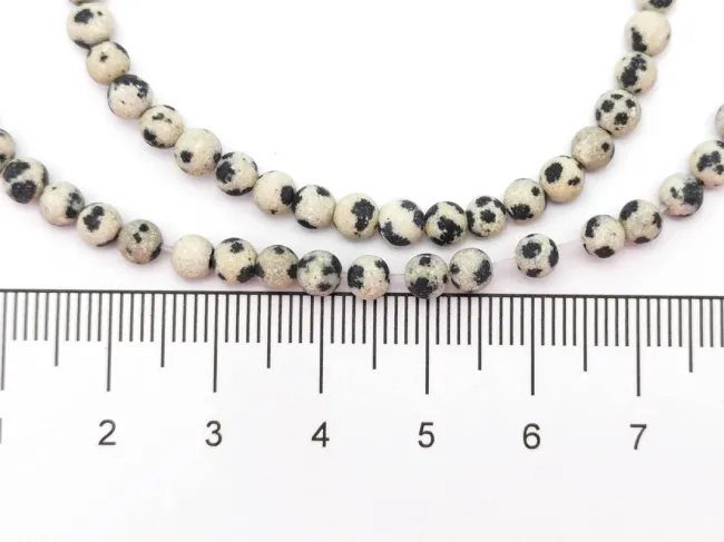 Sirag Jasp dalmatian mat sfere 4mm