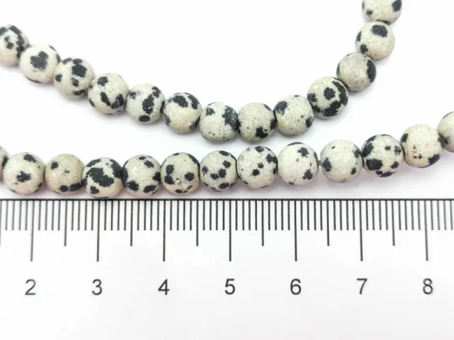 Sirag Jasp dalmatian mat sfere 6mm