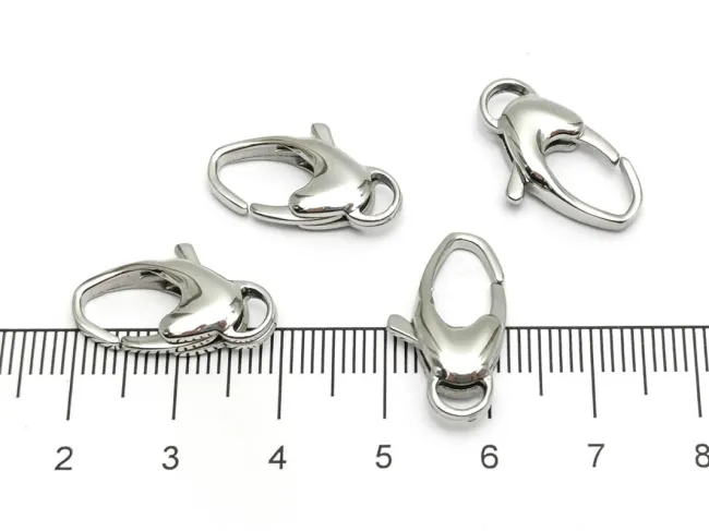 Inchizatoare carabina otel inoxidabil 316 hipoalergenic 20x11x5mm