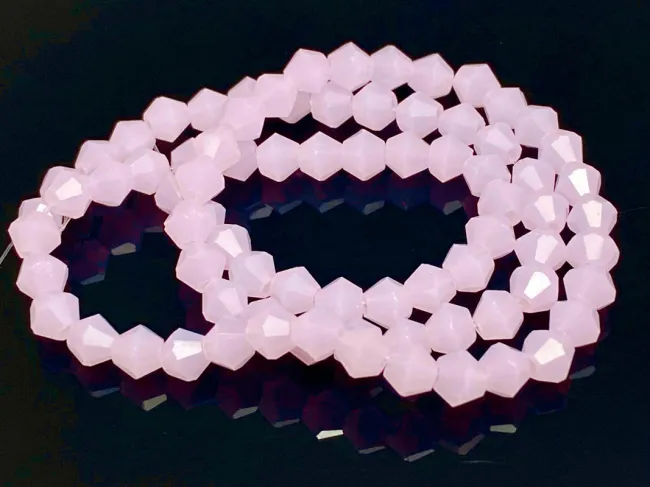 Margele cristal biconic 4mm roz opal (sirag)