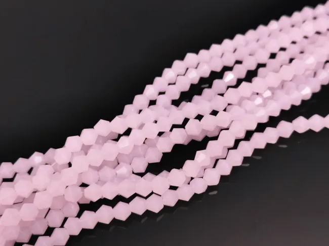Margele cristal biconic 4mm roz opal (sirag)