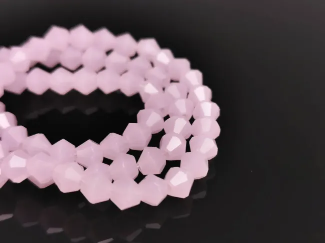 Margele cristal biconic 4mm roz opal (sirag)