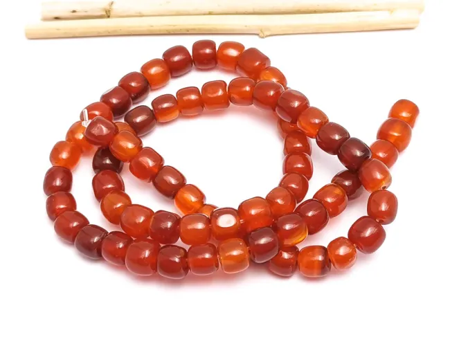 Sirag agate rosu tub 6x5.5mm
