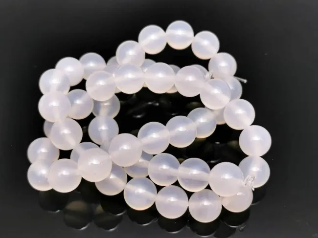 Sirag agate alb sfere 8mm