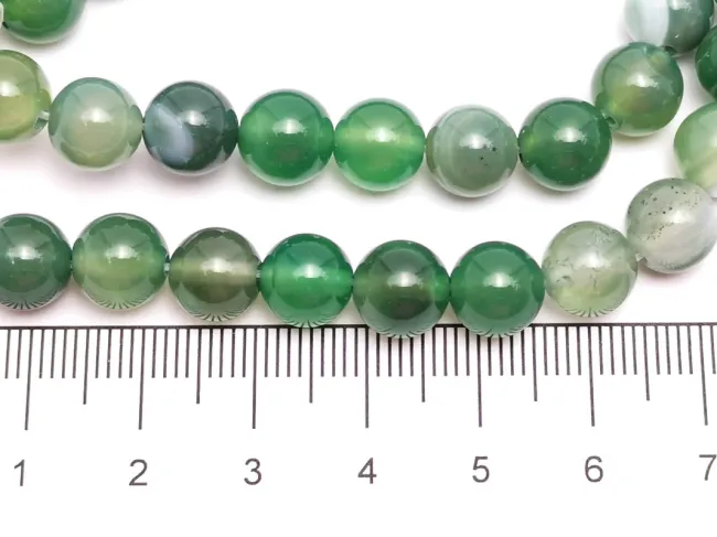 Sirag agate striped sfere 8mm verde