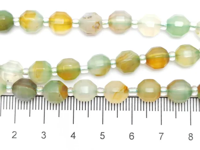 Sirag agate fatetat 8x7mm verzui