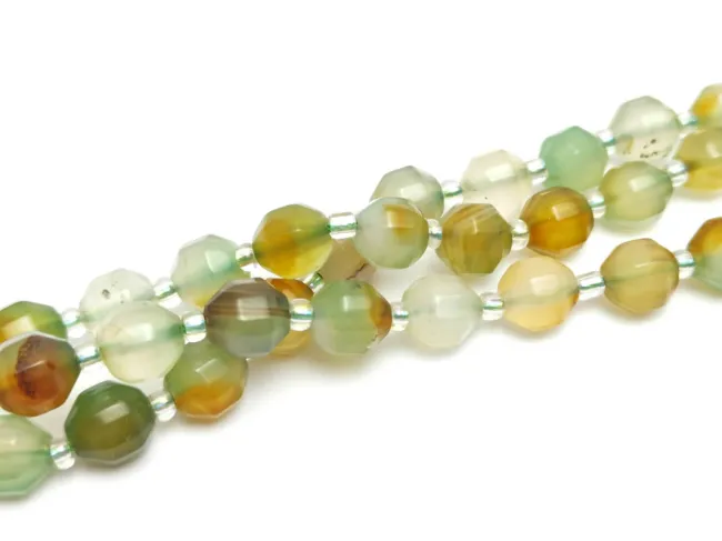 Sirag agate fatetat 8x7mm verzui