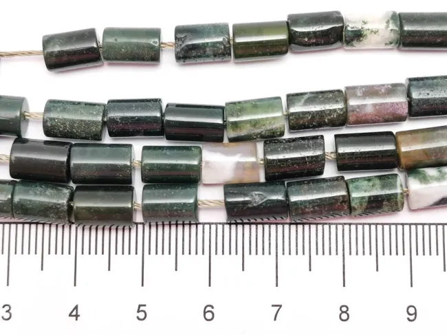 Sirag agate indian tub 8.5x5.5~6mm