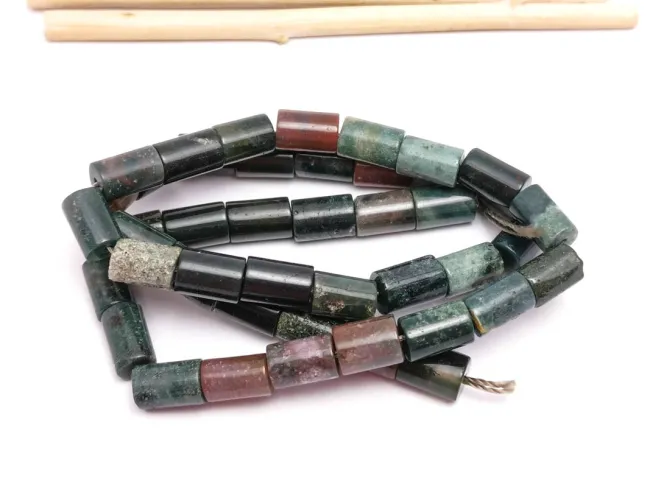 Sirag agate indian tub 8.5x5.5~6mm