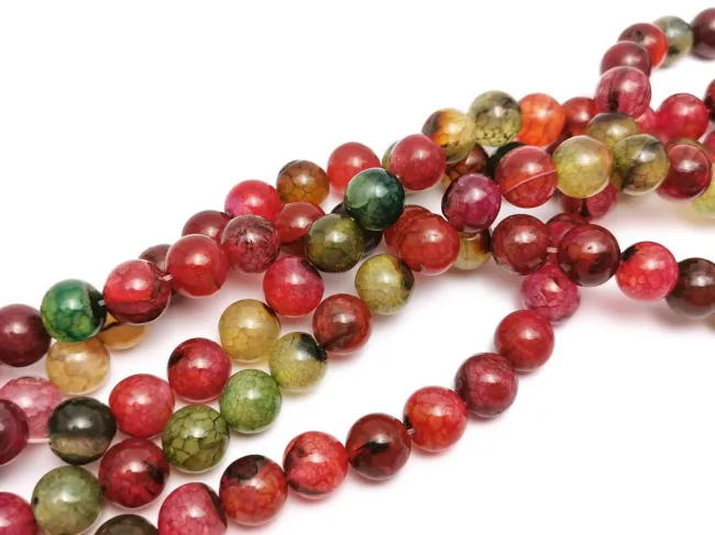 Sirag agate sfere 10mm multicolor
