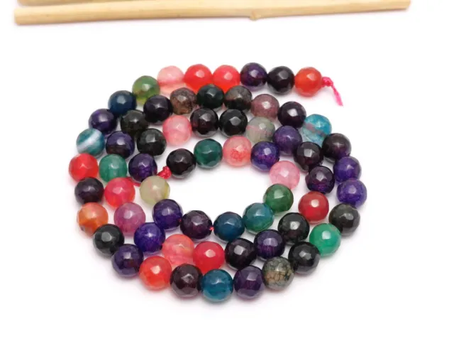 Sirag agate crackle fatetat 6mm mix