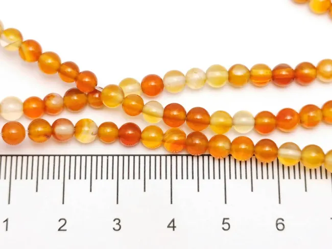 Sirag agate rosu sfere 4mm