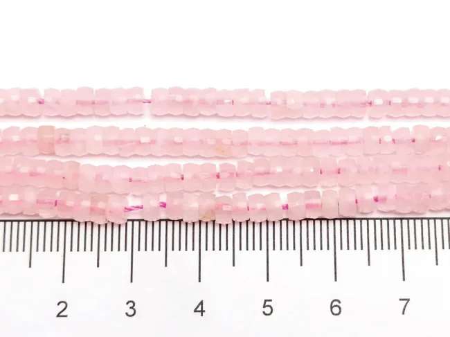 Sirag cuart roz disc fatetat 4x2mm