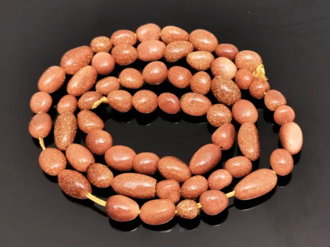 Sirag goldstone nugget 6~4x10~7x6~4mm