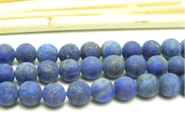 Sirag scurt Lapis lazuli mat 6mm