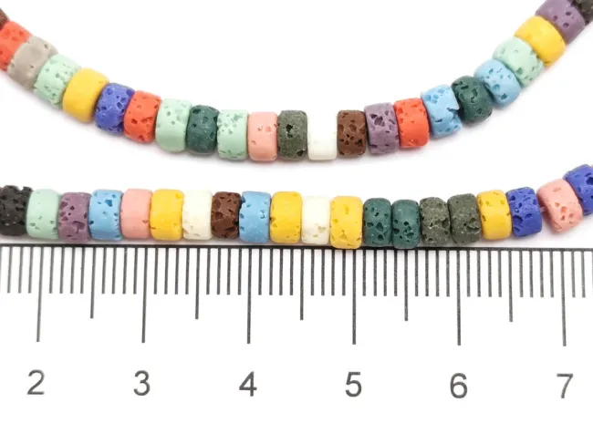 Sirag lava rondele 4.5x2.5mm multicolor