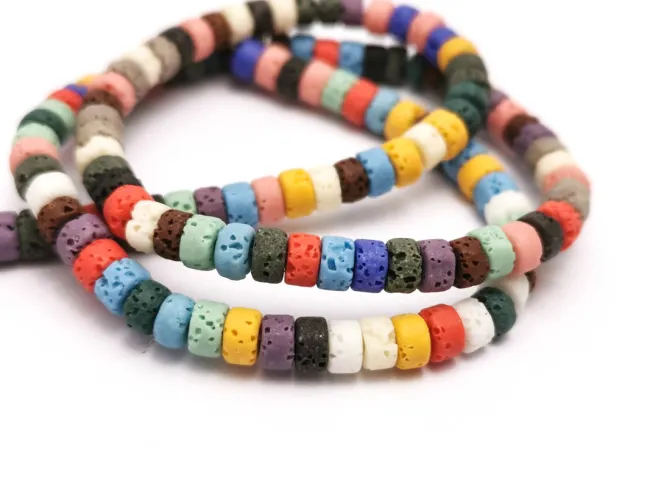 Sirag lava rondele 4.5x2.5mm multicolor