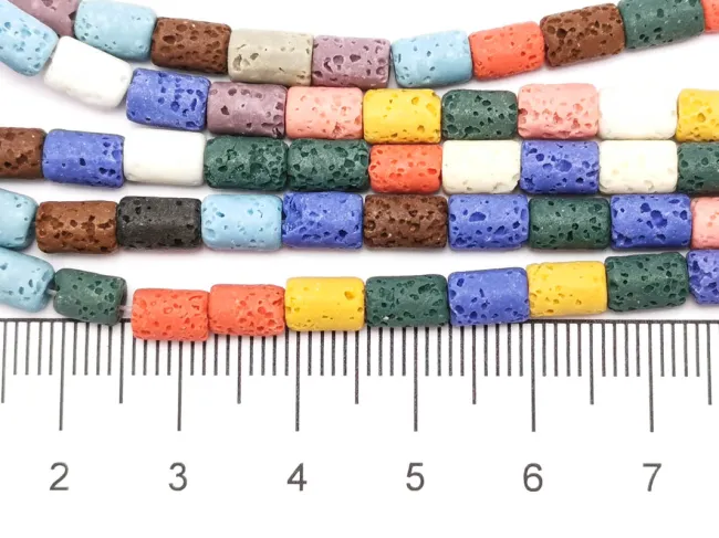 Sirag lava tub 6x4mm multicolor