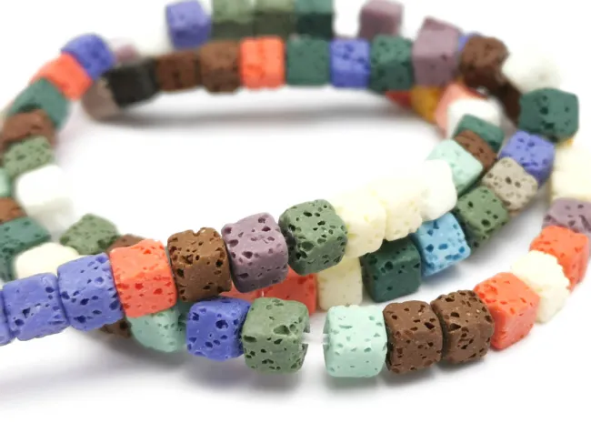 Sirag lava cub 4.5x4.5mm multicolor
