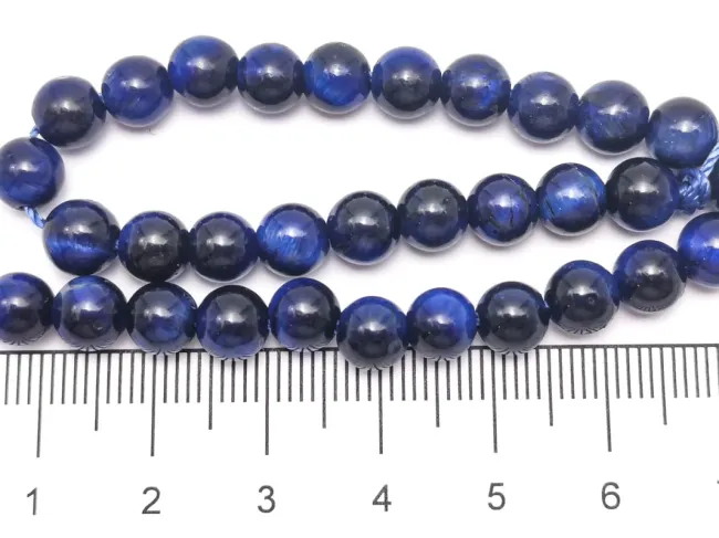 Sirag scurt ochi de tigru albastru 6mm