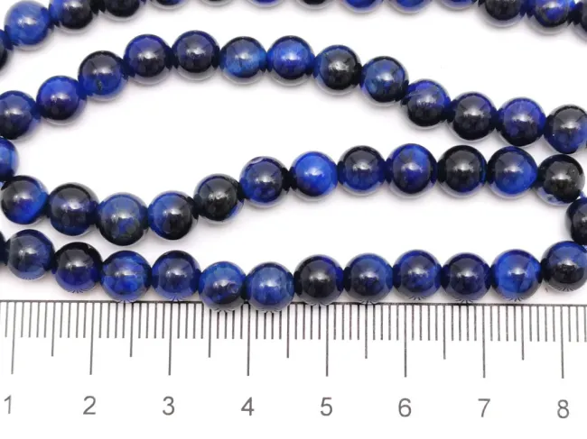 Sirag ochi de tigru 6mm albastru