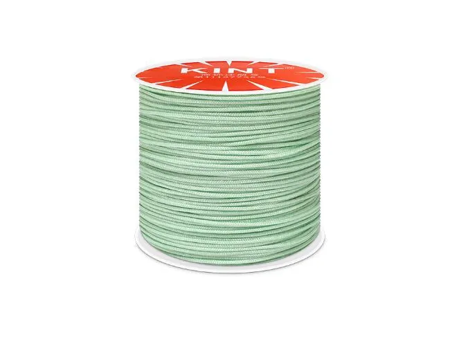 Rola snur nylon pentru bratari grosime 0.8mm verde pastel (90m)