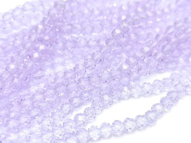 Margele cristal rondel fatetat 4x3mm violet (sirag)