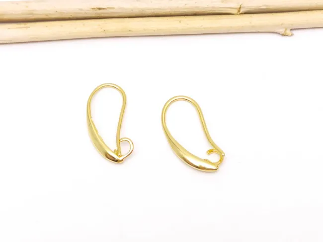Tortite cercei din alama 19x11mm auriu