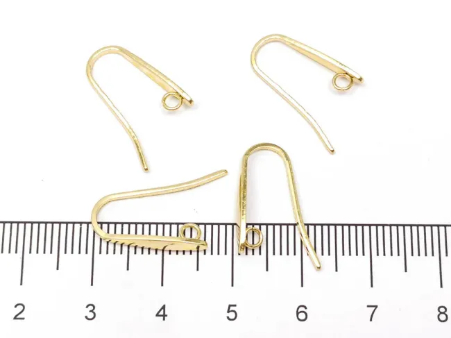 Tortite cercei otel inoxidabil 304 auriu 19x11x3mm