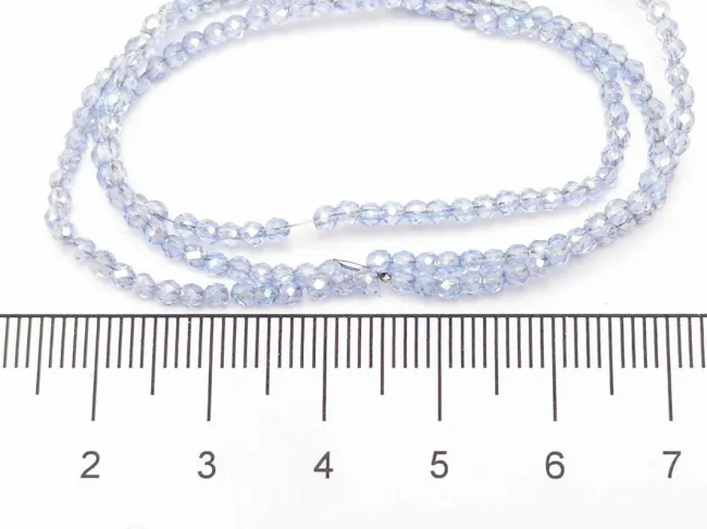 Margele cristal rotund fatetat electroplacat 2mm sapphire AB (sirag)