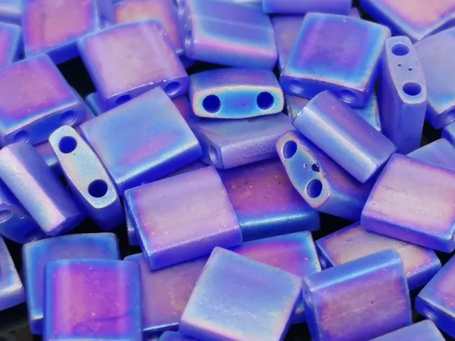 Miyuki Tila Matte Transparent Cobalt AB 5g