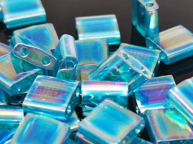 Miyuki Tila Transparent Teal AB 5g