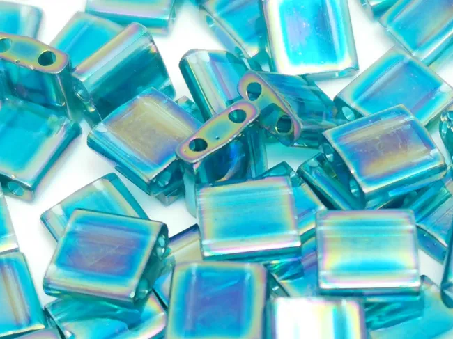 Miyuki Tila Transparent Teal AB 5g