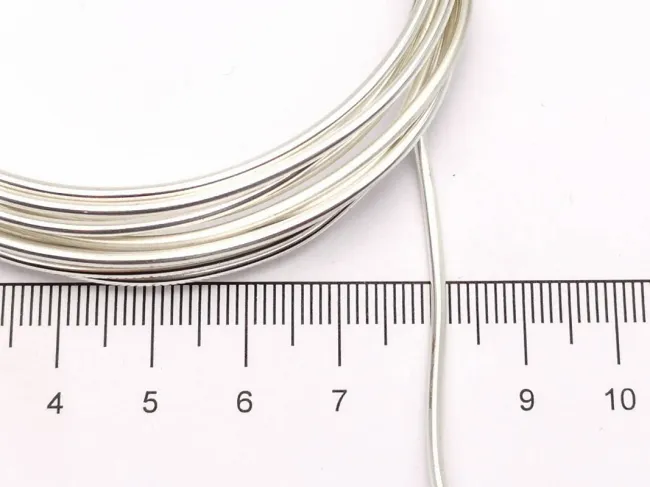Sarma de modelaj non tarnish grosime 1.50mm placata cu argint (1.75m)