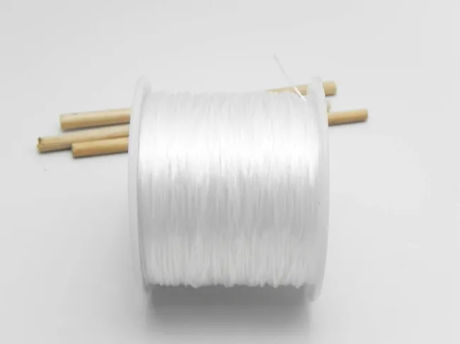 Elastic plat pentru bratari grosime 0.5mm alb (60m)