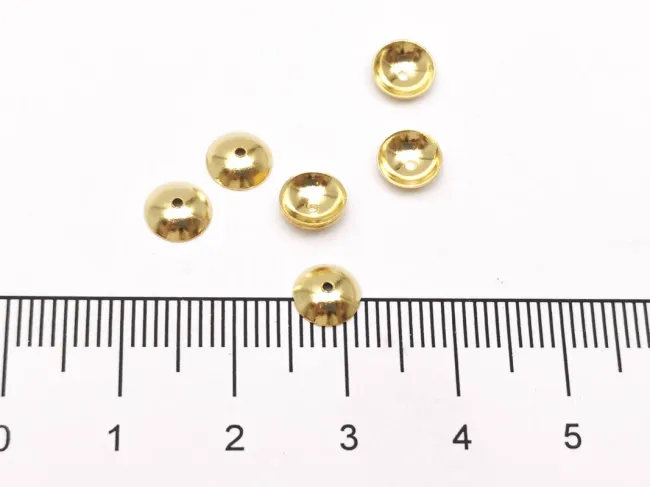 Capacele otel inoxidabil 304 auriu 6mm (1buc)