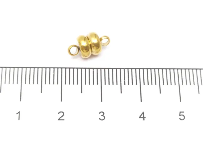 Inchizatoare magnetica otel inoxidabil 304 auriu placat IP 11x6mm