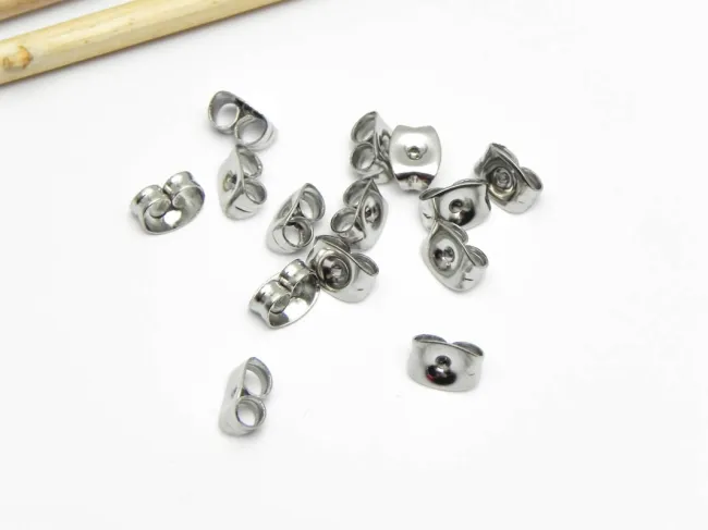 Opritor cercei otel inoxidabil 201 - 6.5x4.5mm (2buc)