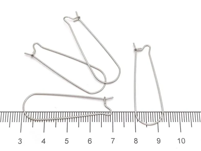 Tortite cercei otel inoxidabil 304 - 39x12mm (2buc)