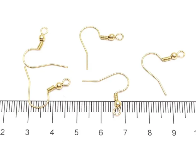 Tortite cercei otel inoxidabil 316 hipoalergenic auriu 20x19mm (2buc)